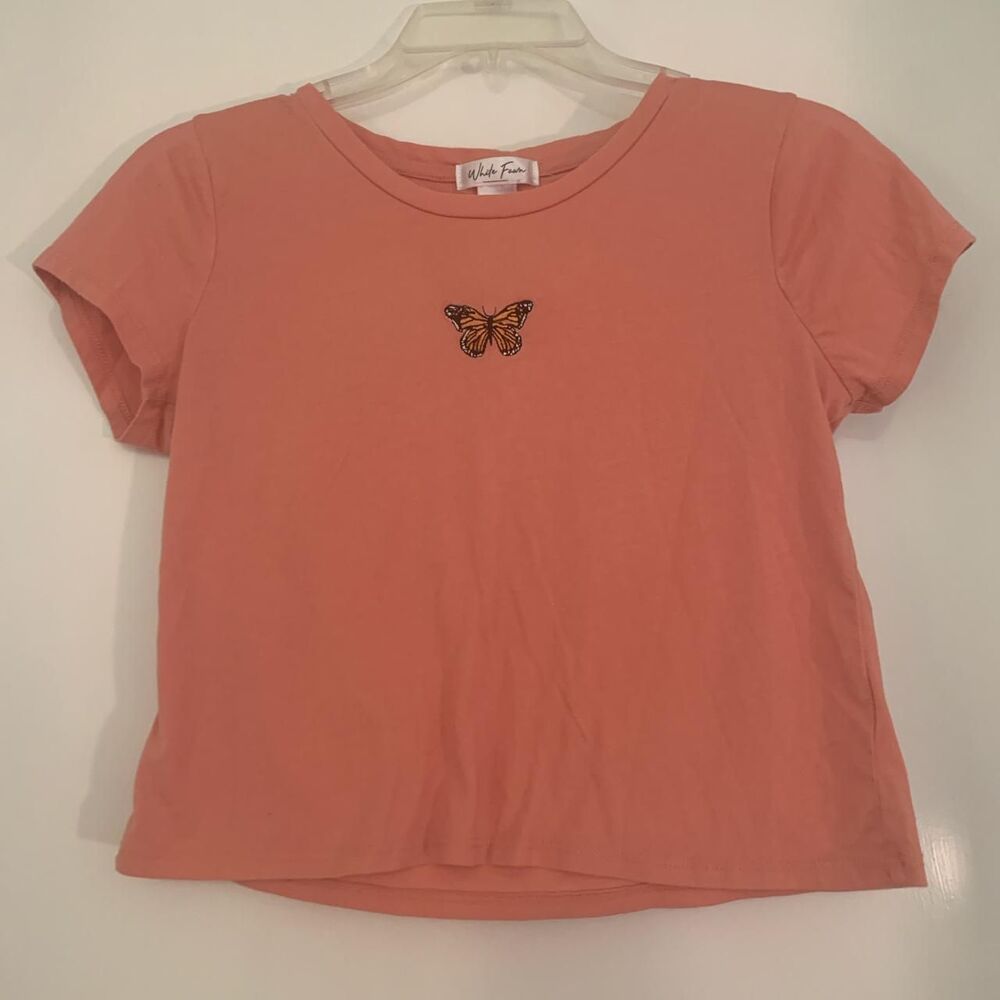 Tillys Women's Pink Crop-top